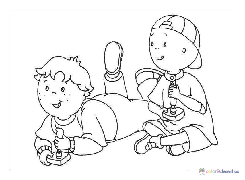 Desenhos de Caillou para colorir