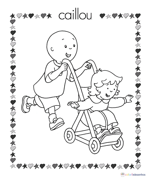 Caillou para colorir