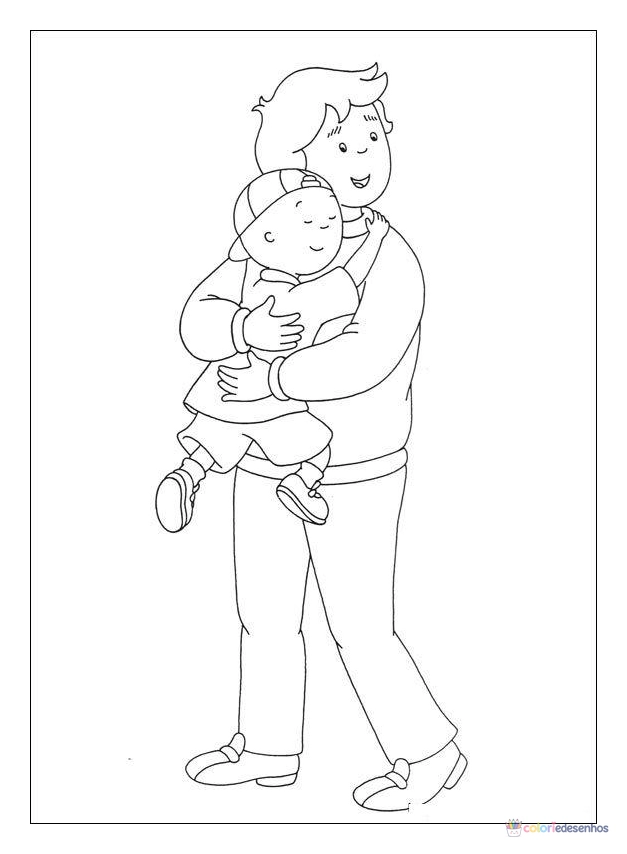 Caillou para colorir