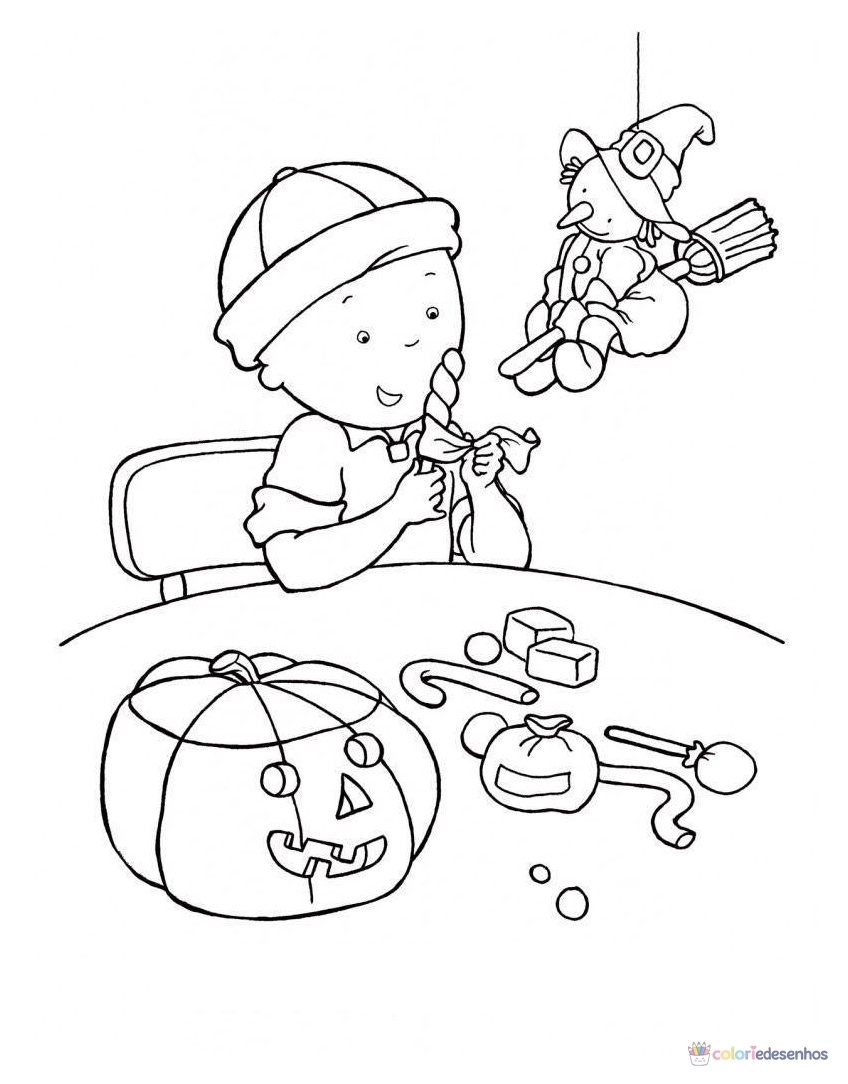 Caillou para colorir