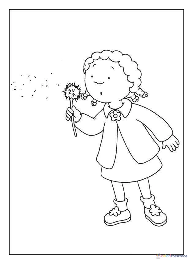 Caillou para colorir