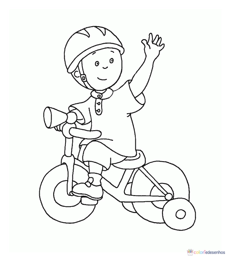 Caillou para colorir