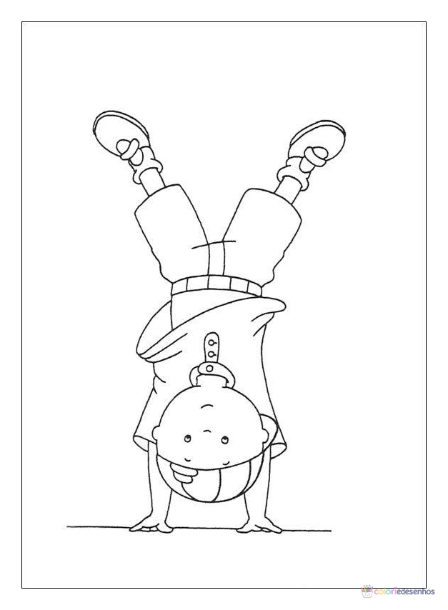Caillou para colorir