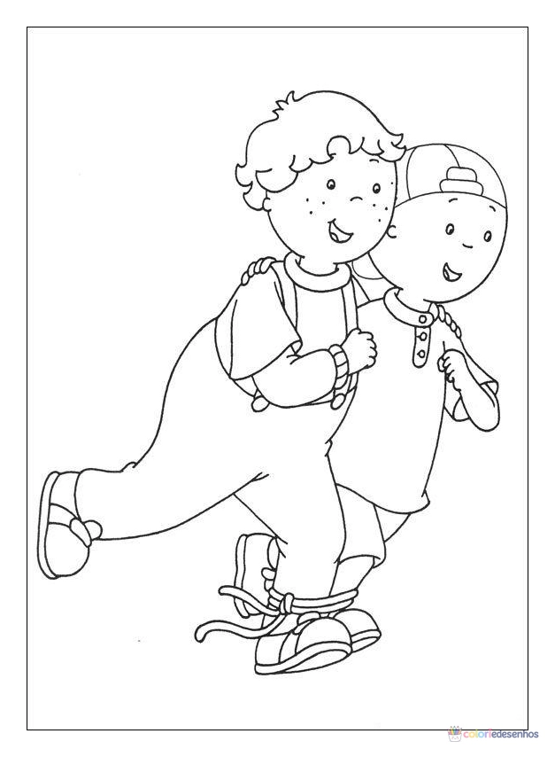 Caillou para colorir