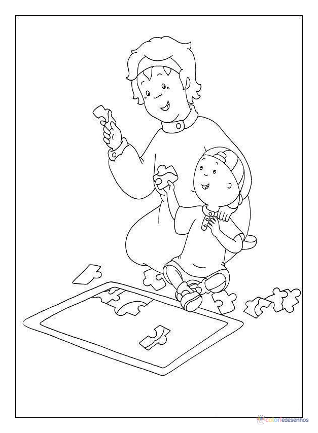 Caillou para colorir