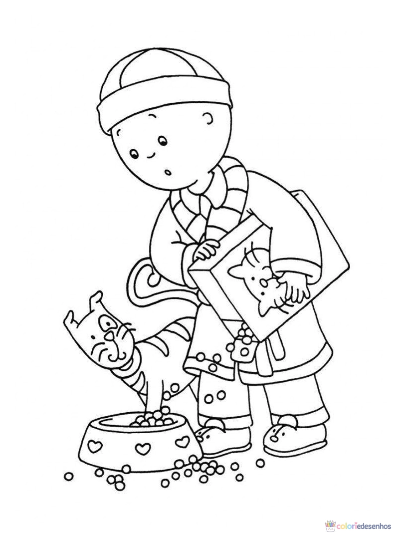 Caillou para colorir