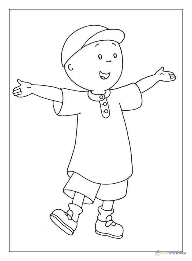 Caillou para colorir