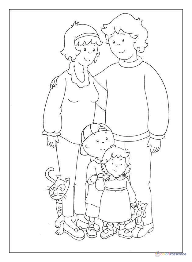 Caillou para colorir