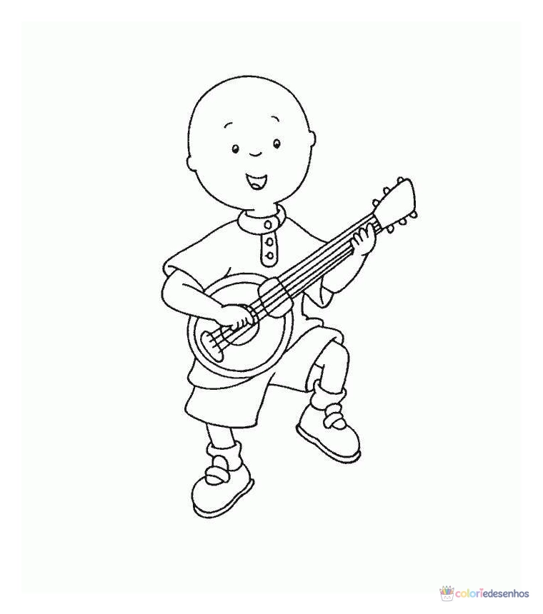 Caillou para colorir
