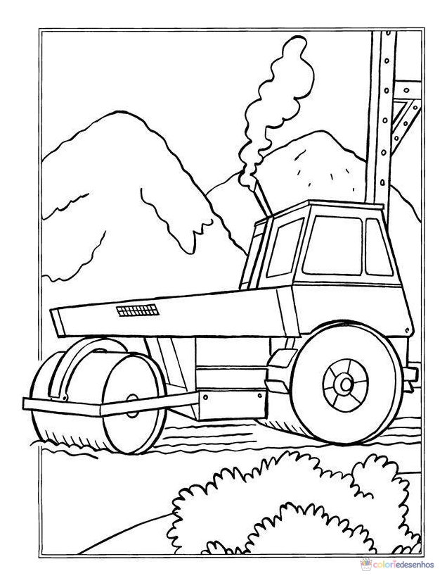 Desenhos de Caminhões para colorir