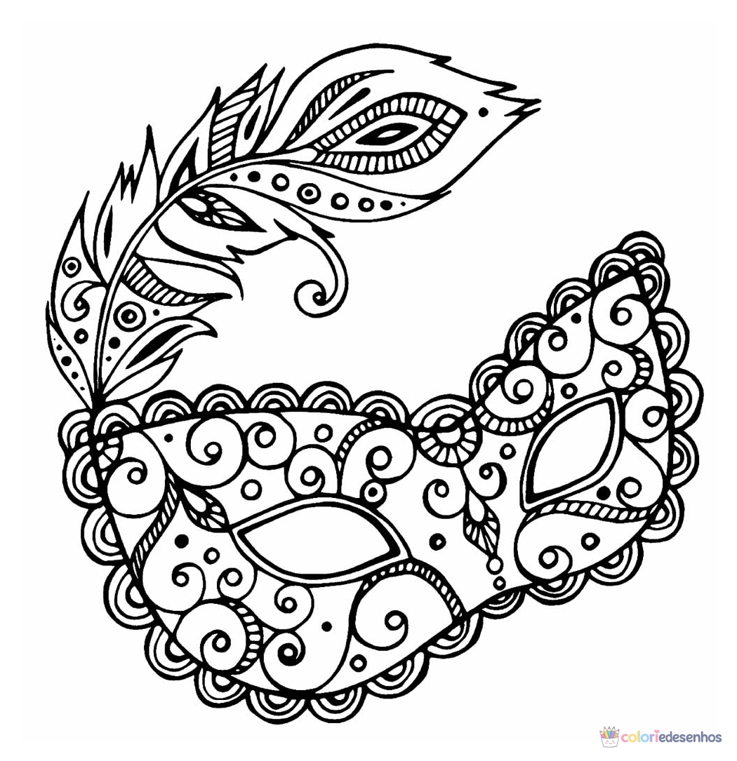Carnaval para colorir