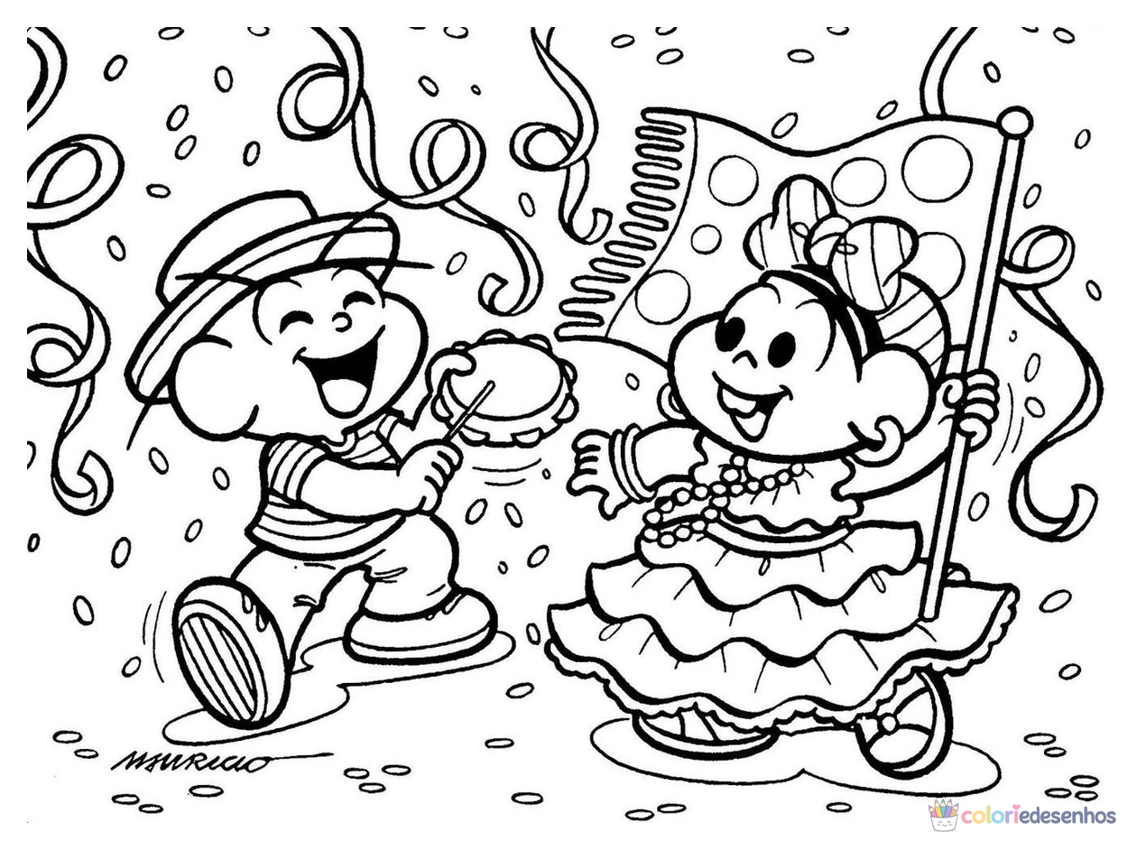 Carnaval para colorir