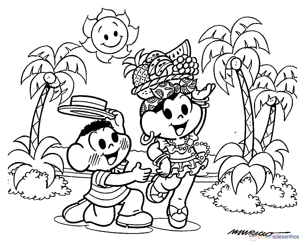 Carnaval para colorir