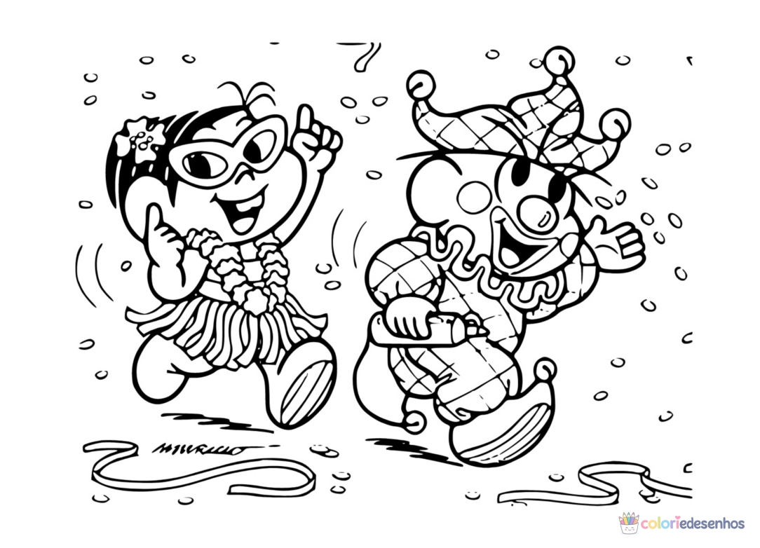 Carnaval para colorir