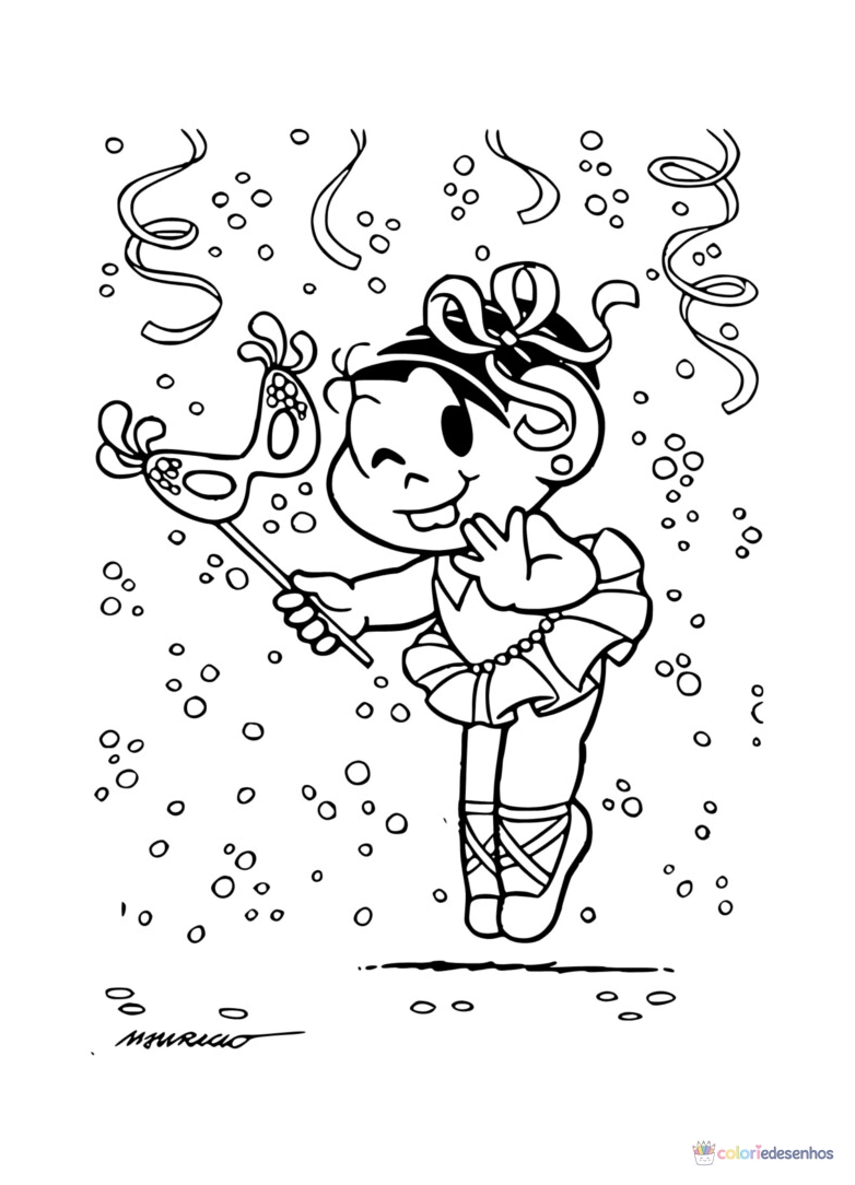 Carnaval para colorir