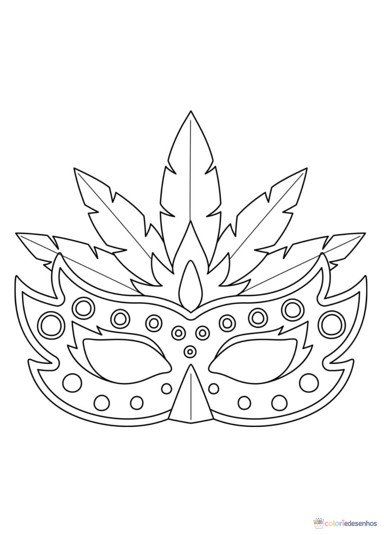 Carnaval para imprimir e colorir para colorir
