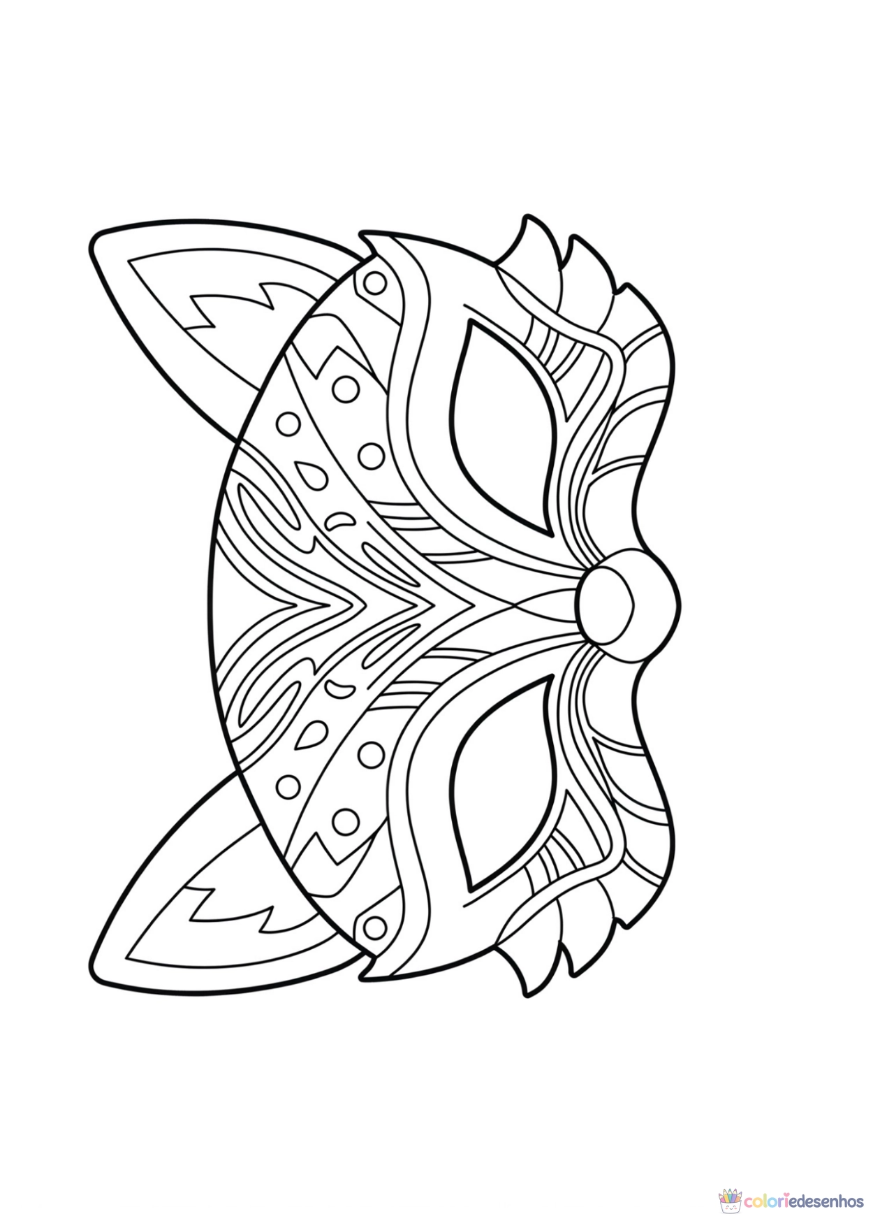 Carnaval para imprimir e colorir para colorir