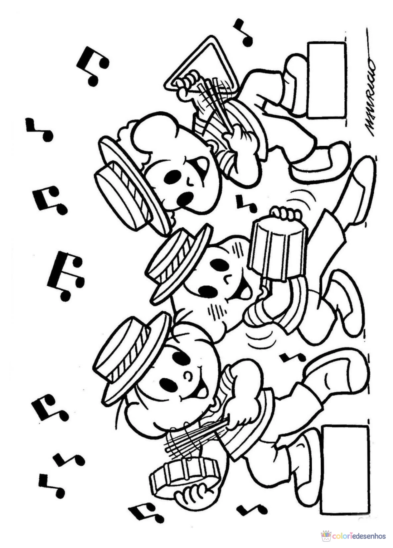 Carnaval para imprimir e colorir para colorir