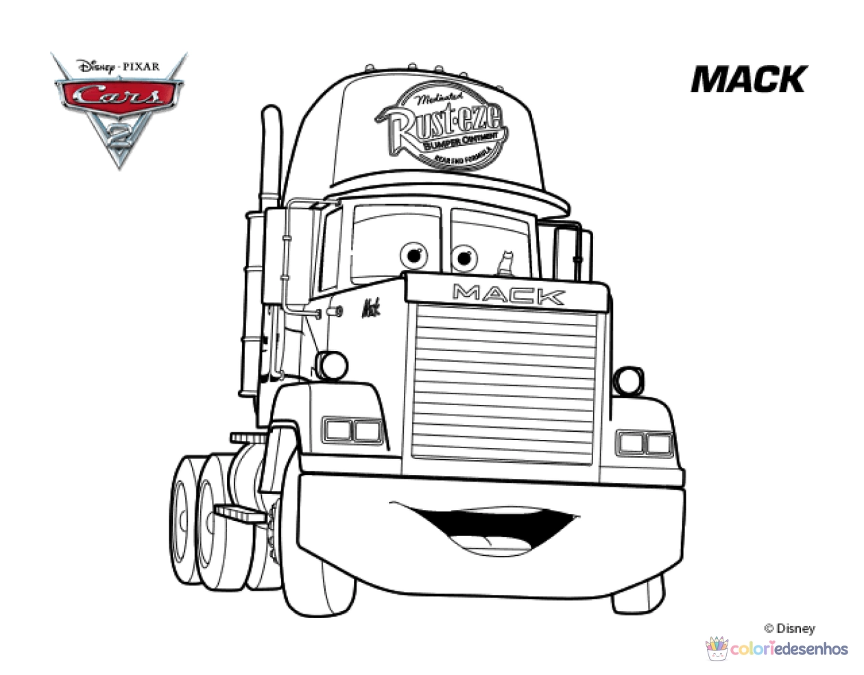Desenhos de Carros para colorir