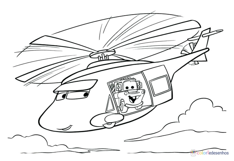 Carro para colorir
