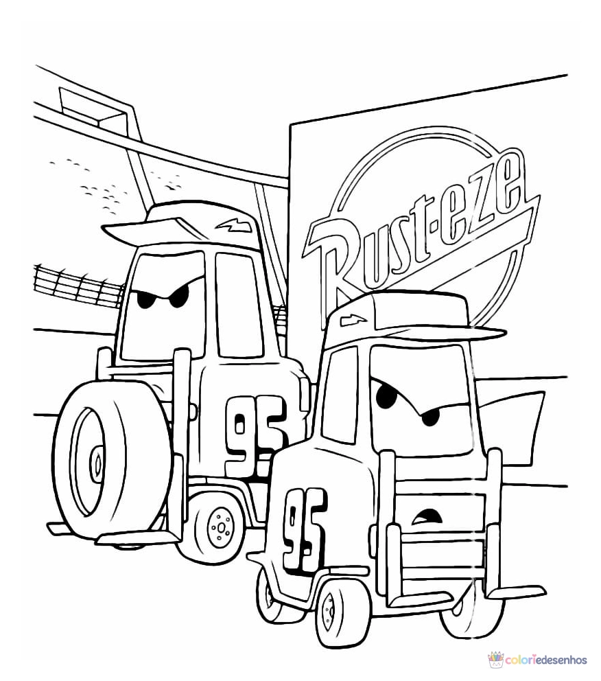 Carro para colorir