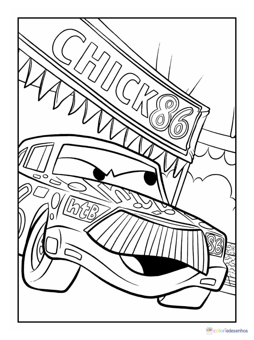 Carro para colorir