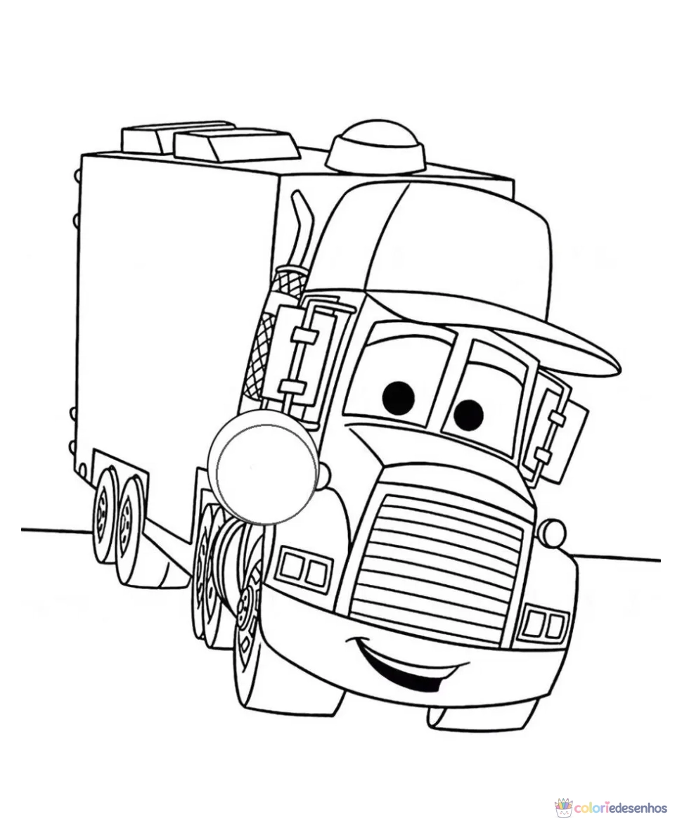 Carro para colorir