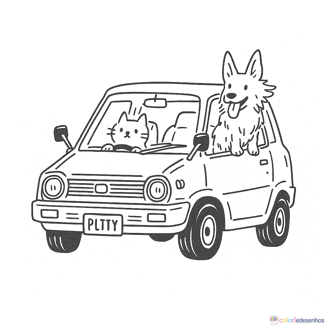 Carros para colorir