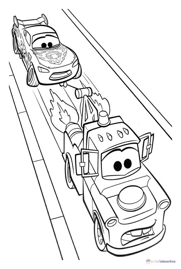 Carros para colorir