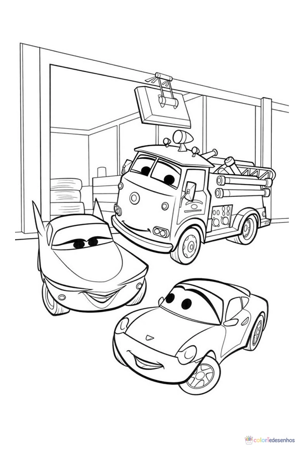 Carros para colorir