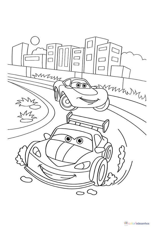 Carros para colorir