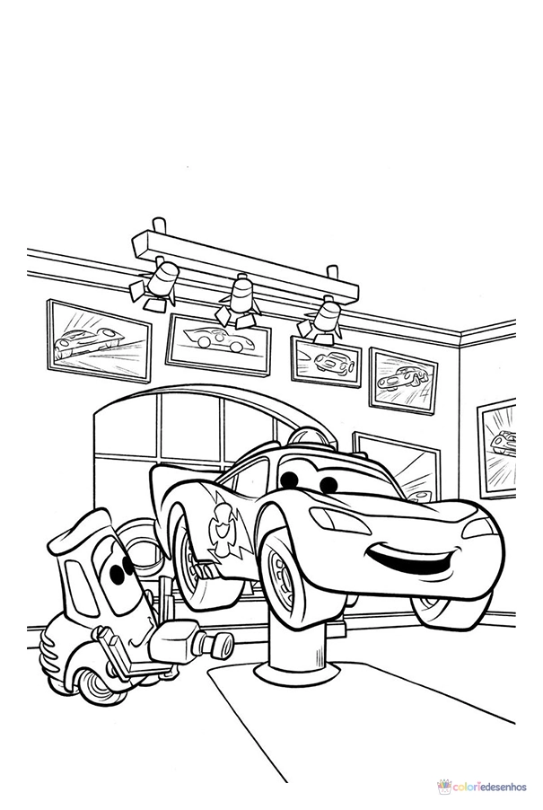 Carros para colorir