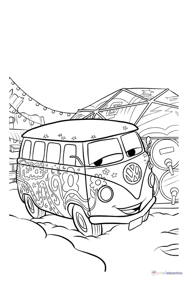 Carros para colorir