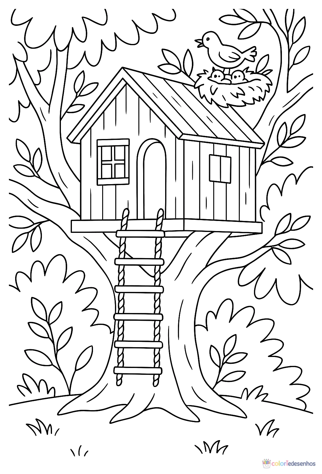 Casa para colorir