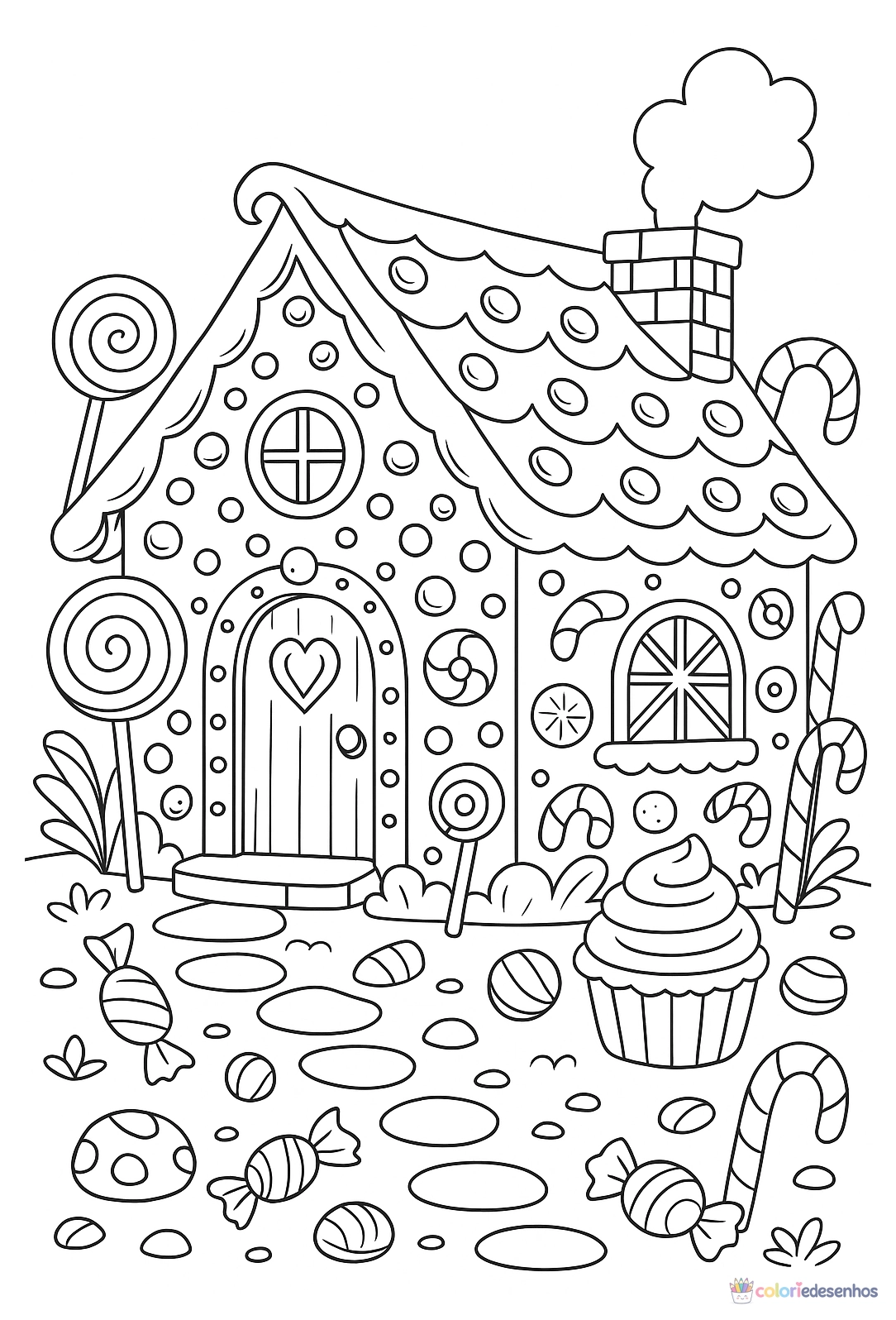 Casa para colorir