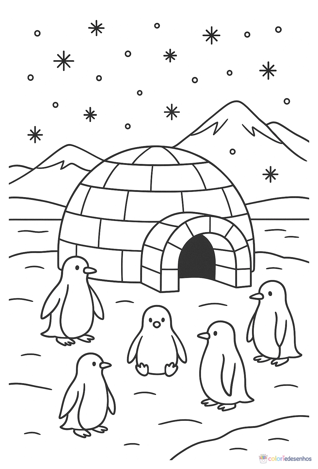 Casa para colorir