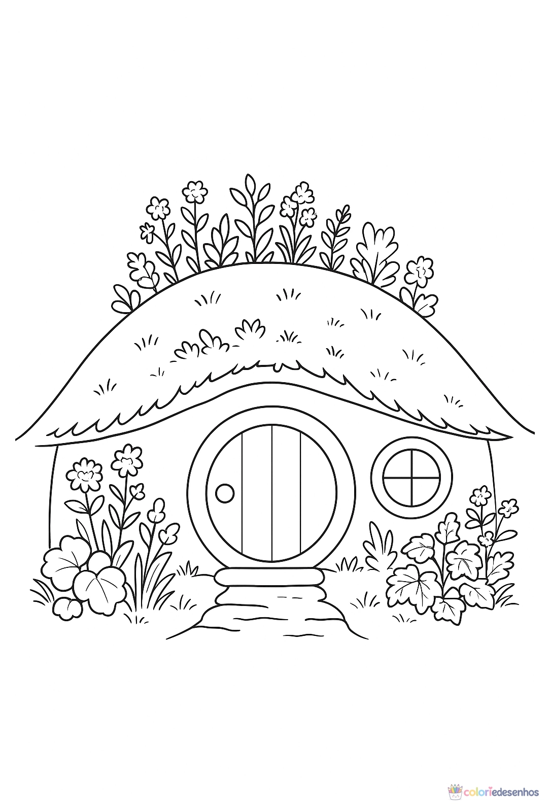 Casa para colorir