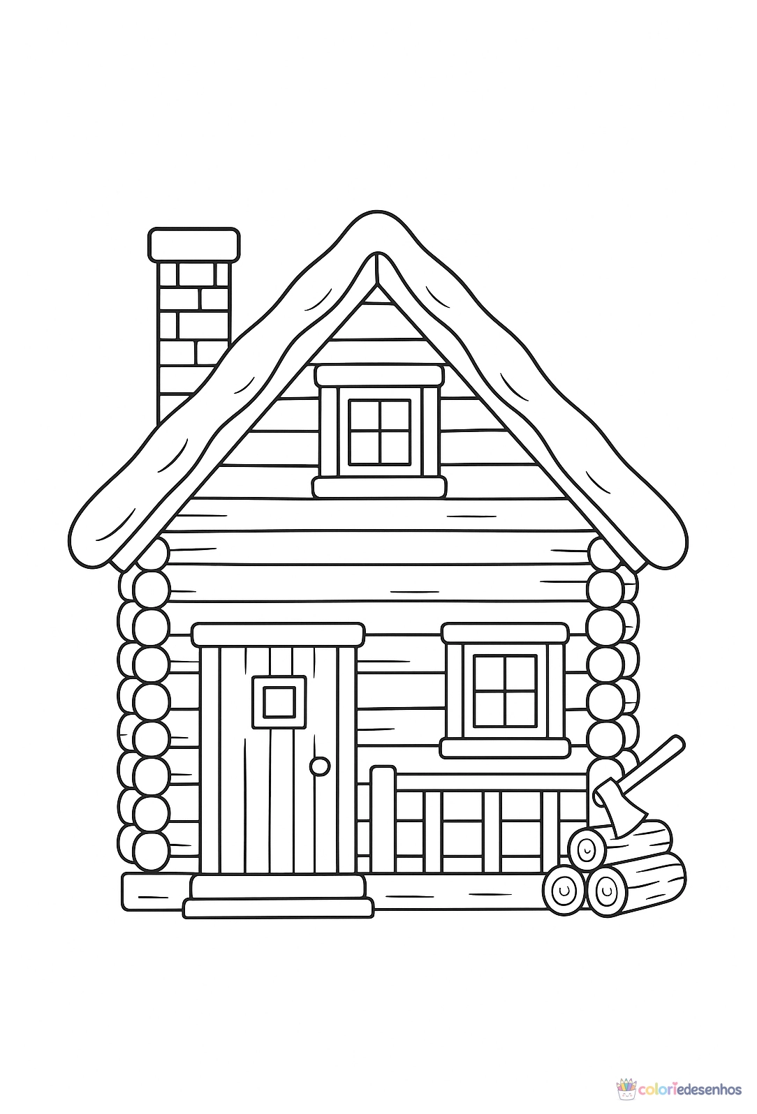 Casa para colorir