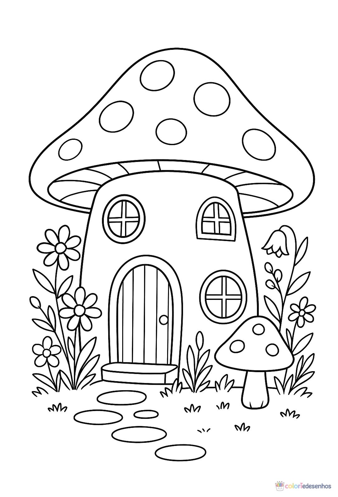 Casa para colorir