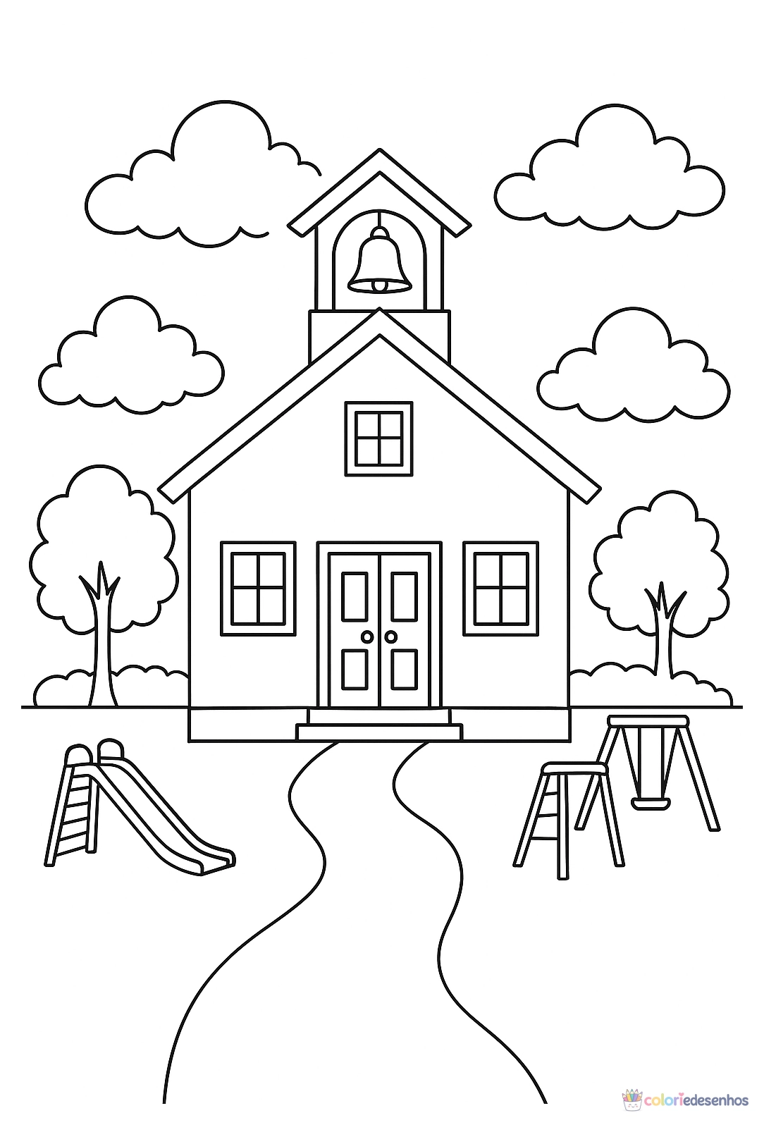 Casa para colorir