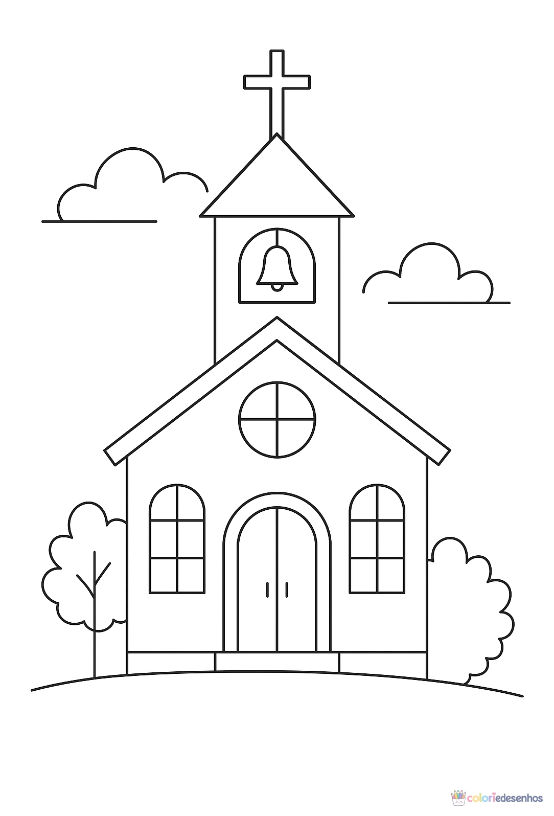 Casa para colorir