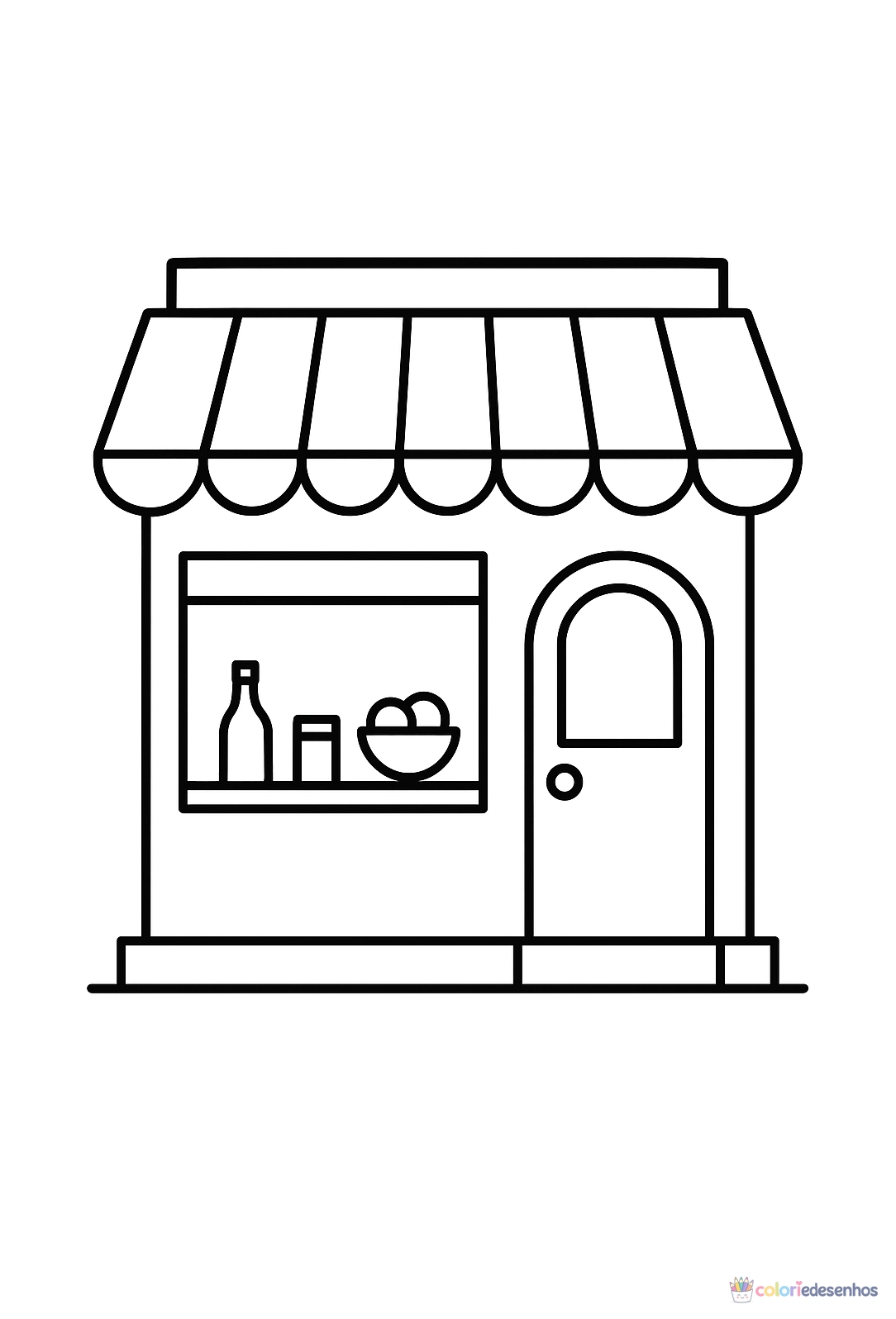 Casa para colorir