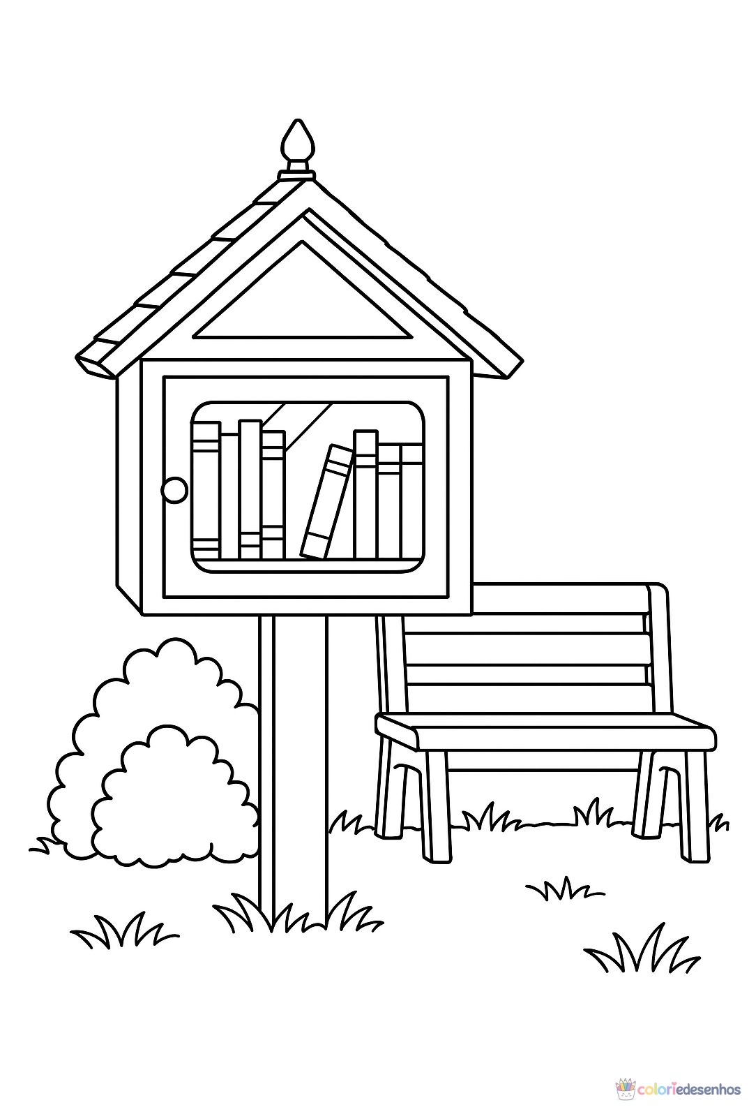Casa para colorir