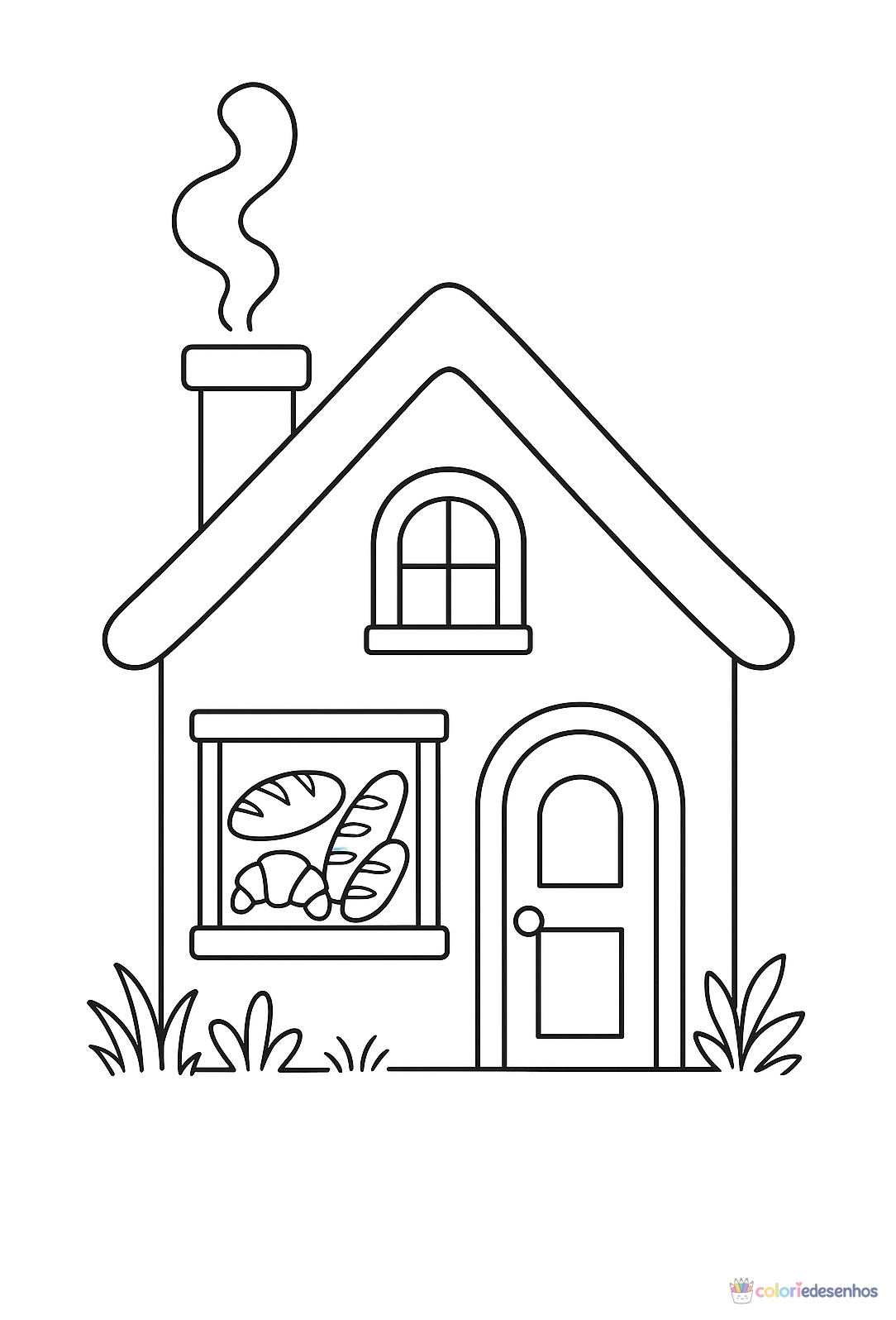 Casa para colorir