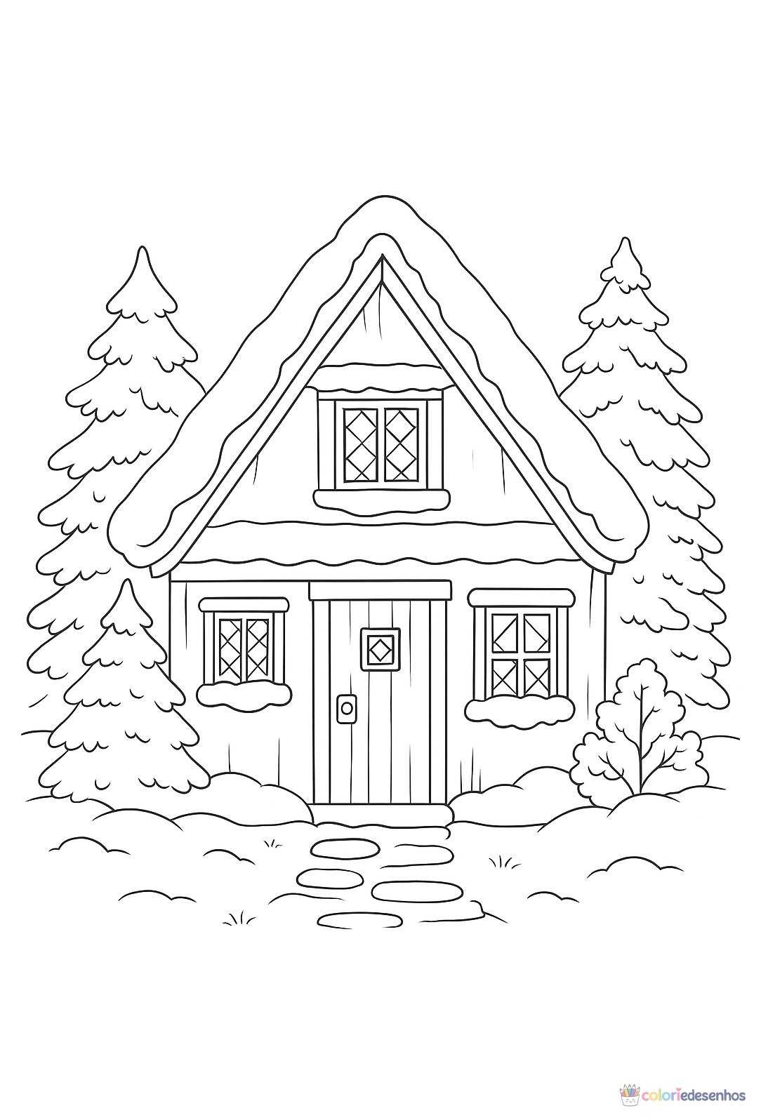 Casa para colorir