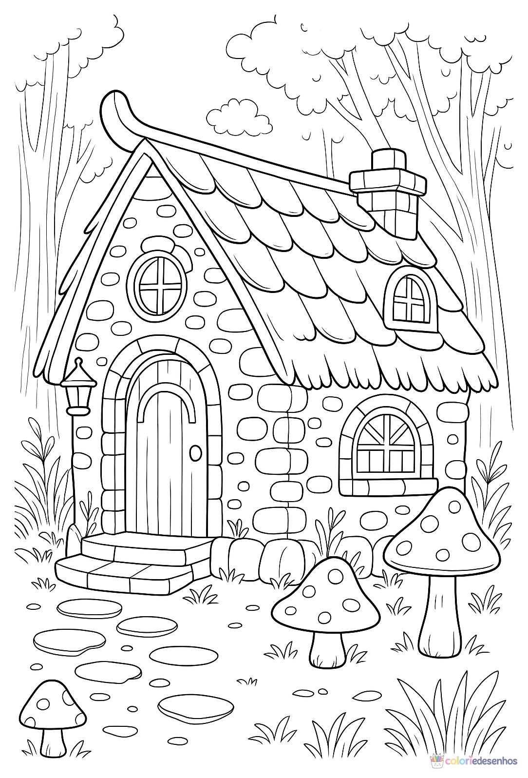 Casa para colorir