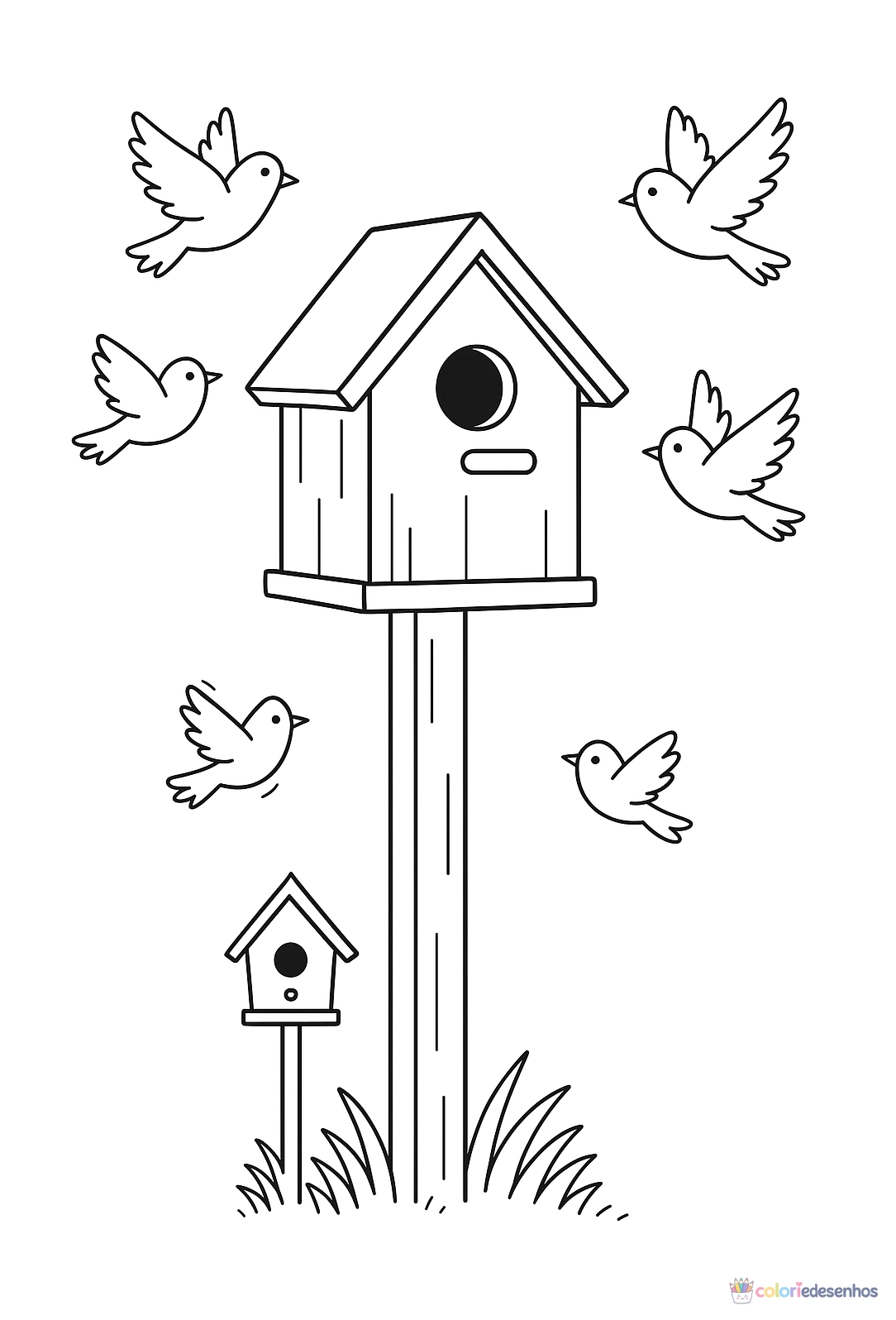 Casa para colorir