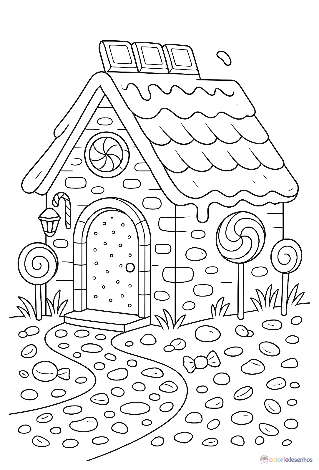 Casa para colorir