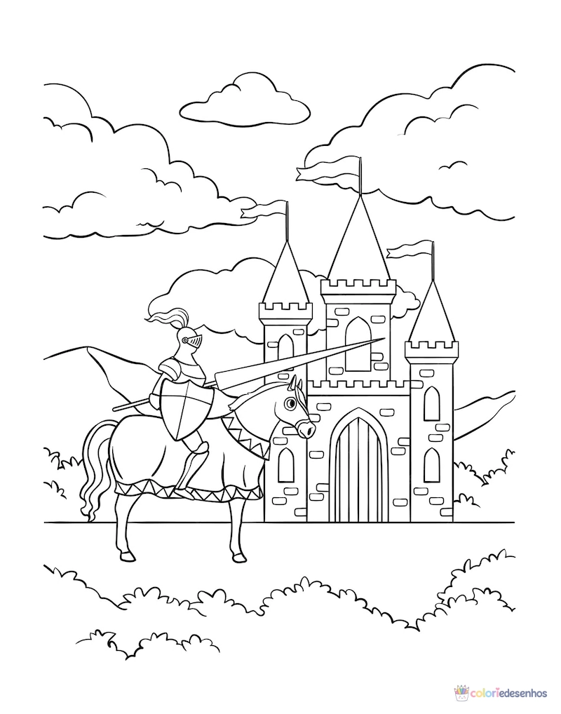 Castelo para colorir