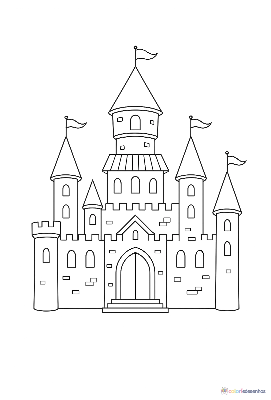 Castelo para colorir
